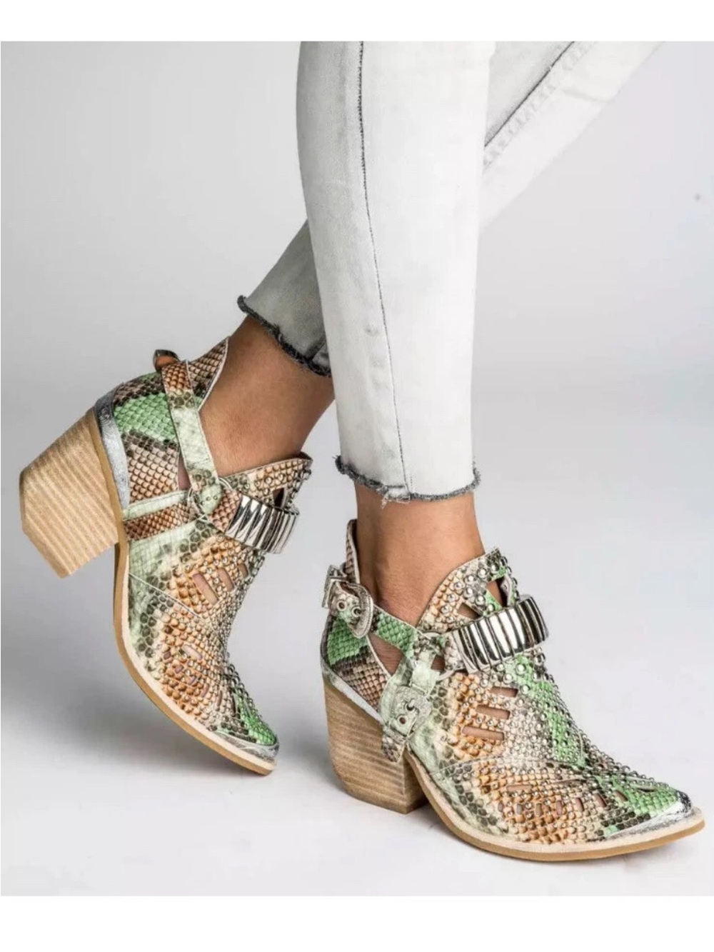 Jeffrey Campbell Calhoun Leather Boots Women’s  7.5 $265
